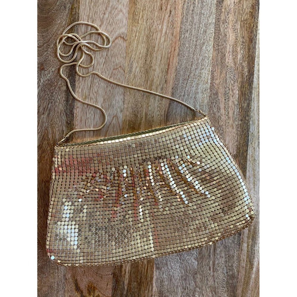 Vintage Gold Mesh Evening Bag